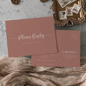 Keuze uit RSVP van het menu Terracotta