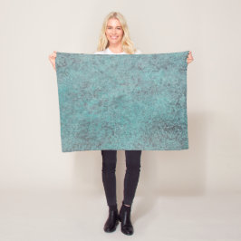Keuze uit Turquoise Copper Patina-structuur Fleece Deken