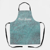 Keuze uit Turquoise Copper Patina-structuur Schort (Voorkant)