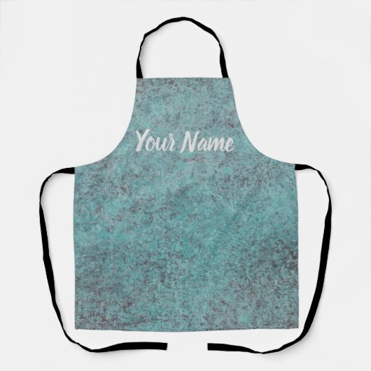 Keuze uit Turquoise Copper Patina-structuur Schort (Voorkant)