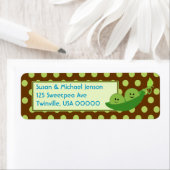 Keuze uit tweelingjongens retouradres etiket (Insitu)