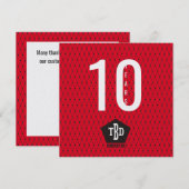 Keuze van 10 jaar op jaarwisseling voor werknemers kaart (Voorkant / Achterkant)