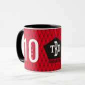 Keuze van 10 jaar op jaarwisseling voor werknemers mok (Voorkant links)