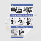 Keuze van de Cartoons van de politie van Funny Golfhanddoek (Insitu)