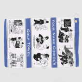 Keuze van de Cartoons van de politie van Funny Golfhanddoek (Horizontaal)