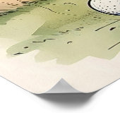 Keuze van de club - Grote Golf Art Print (Hoek)