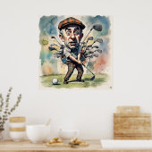 Keuze van de club - Grote Golf Art Print (Keuken)