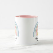 Keuze van de moderne waterverf-regenboogmeisjes mok (Midden)