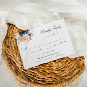 keuze van de RSVP-kaart voor marineroze en bloesme RSVP Kaartje