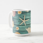 Keuze van de zeeschelpen koffiemok (Voorkant links)