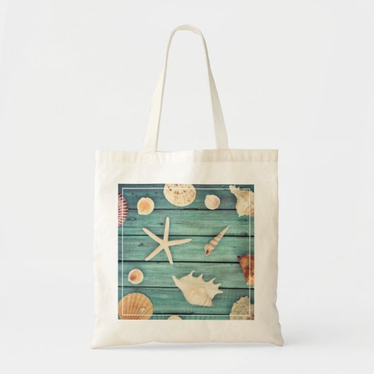 Keuze van de zeeschelpen tote bag (Voorkant)