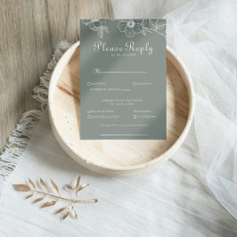 Keuze van het Boho Green Floral Wedding Menu