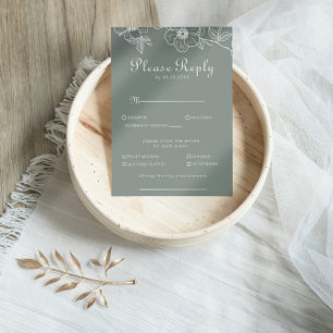 Keuze van het Boho Green Floral Wedding Menu