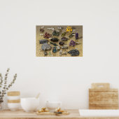 Keuze van mineralen poster (Keuken)