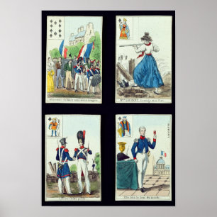 Keuze van speelkaarten met betrekking tot poster