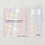 Keuze van tartans briefkaart (Achterkant)