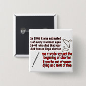 KEUZE VIERKANTE BUTTON 5,1 CM (Voorkant /achterkant)