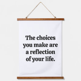 Keuzen die je maakt van wandtapijten met houtoplos hangend wandkleed