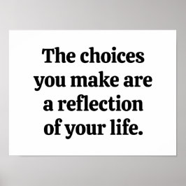 Keuzen die je Poster maakt