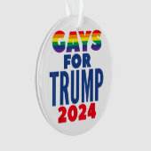 Keuzen voor de verkiezingen voor Trump 2024 Ornament (voorkant)