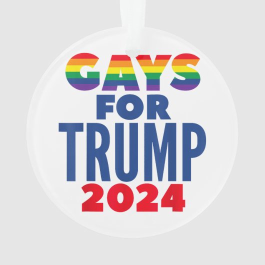 Keuzen voor de verkiezingen voor Trump 2024 Ornament (achterkant)