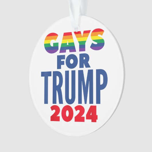 Keuzen voor de verkiezingen voor Trump 2024 Ornament (voorkant)
