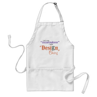 Keuzen voor fouten/ontwerpen - Apron Standaard Schort
