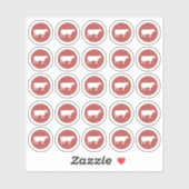 Keuzenvlees Sticker (Vel)