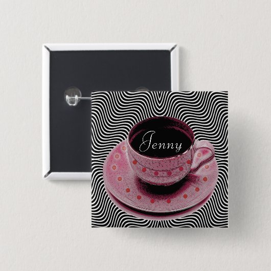 keuzerondjes vierkante button 5,1 cm (Voorkant /achterkant)