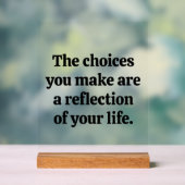 Keuzes Die Je Maakt Acrylsignaal Acryl Bord (Neutraal)