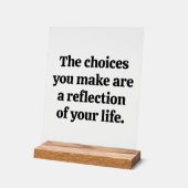 Keuzes Die Je Maakt Acrylsignaal Acryl Bord (Hoek)