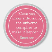 Keuzes Emerson Inspirerend Quote Magneet (Voorkant)