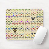 Keuzes- Waanzinnig brillenpatroon Muismat (Met muis)