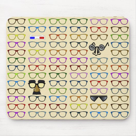 Keuzes- Waanzinnig brillenpatroon Muismat (Voorkant)