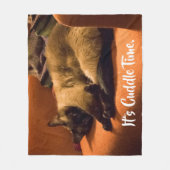 Keuzig Kat Fleece Blanket (Voorkant)