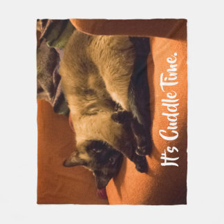 Keuzig Kat Fleece Blanket Deken