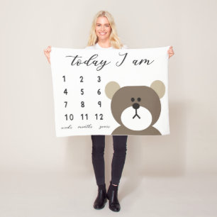 Keuzige Beer Mijlsteen Blanket Fleece Deken