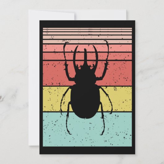 KEVER ANTIKE INSECT FEESTDAGENKAART (Voorkant)