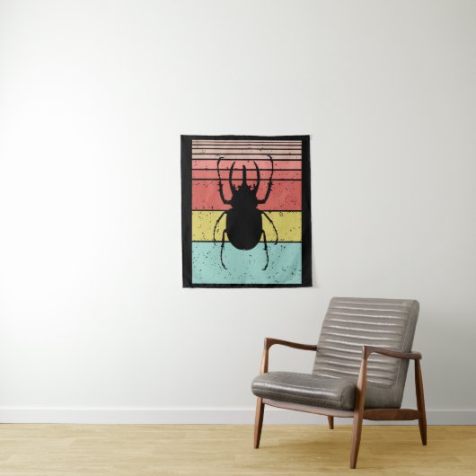 KEVER ANTIQUE INSECT WANDKLEED (In situ)