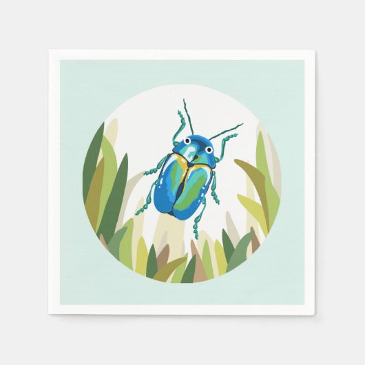 Kever Bug Insecten Papier Servet Outdoor Party (Voorkant)