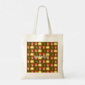 Kever bug, kikker en paddenstoel tote bag (Achterkant)