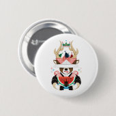 Kever en watermeloen (remake) ronde button 5,7 cm (Voorkant /achterkant)