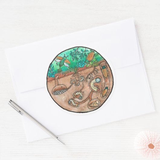 Kever Levenscyclus Sticker (Envelop)