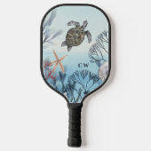 Kever/oceaanschildpad Pickleball Paddle (Achterkant)