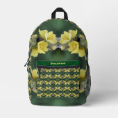 Kever op Mullein bloem Abstract gepersonaliseerd Bedrukte Rugzak (Voorkant)