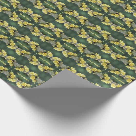 Kever op Mullein bloem Abstract gepersonaliseerd Cadeaupapier (Hoek)