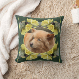 Kever op Mullein Flower Creëer Uw eigen foto Kussen