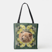 Kever op Mullein Flower Creëer Uw eigen foto Tote Bag (Achterkant)