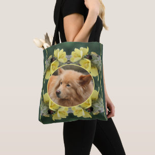 Kever op Mullein Flower Creëer Uw eigen foto Tote Bag