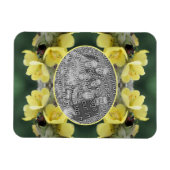 Kever op Wild Mullein Flower Uw foto toevoegen Magneet (Horizontaal)